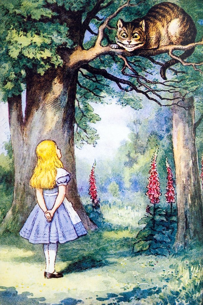 Alice wandering in wonderland