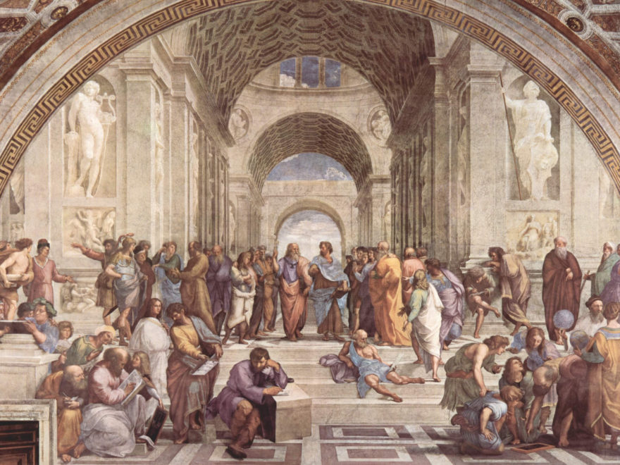 Plato and Aristotle in the Lyceum