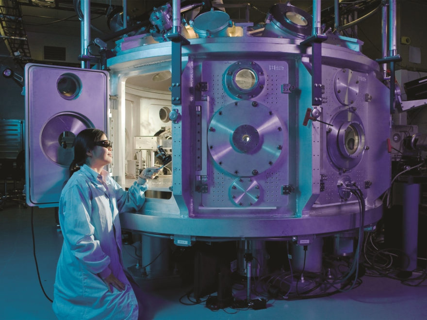 STEM careers scientist in a lab lost in flow of thought