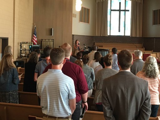 Participants sang a psalm, a hymn, and a spiritual song led by Emma Foss.