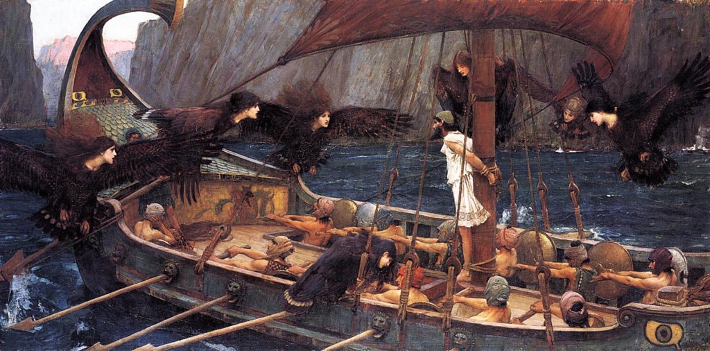 Odysseus' self-control against the Sirens' song