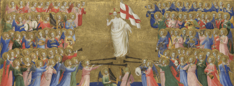 Fra Angelico, Christ Glorified in the Court of Heaven (ca. 1425) tempera on wood