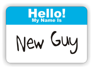 new guy name tag
